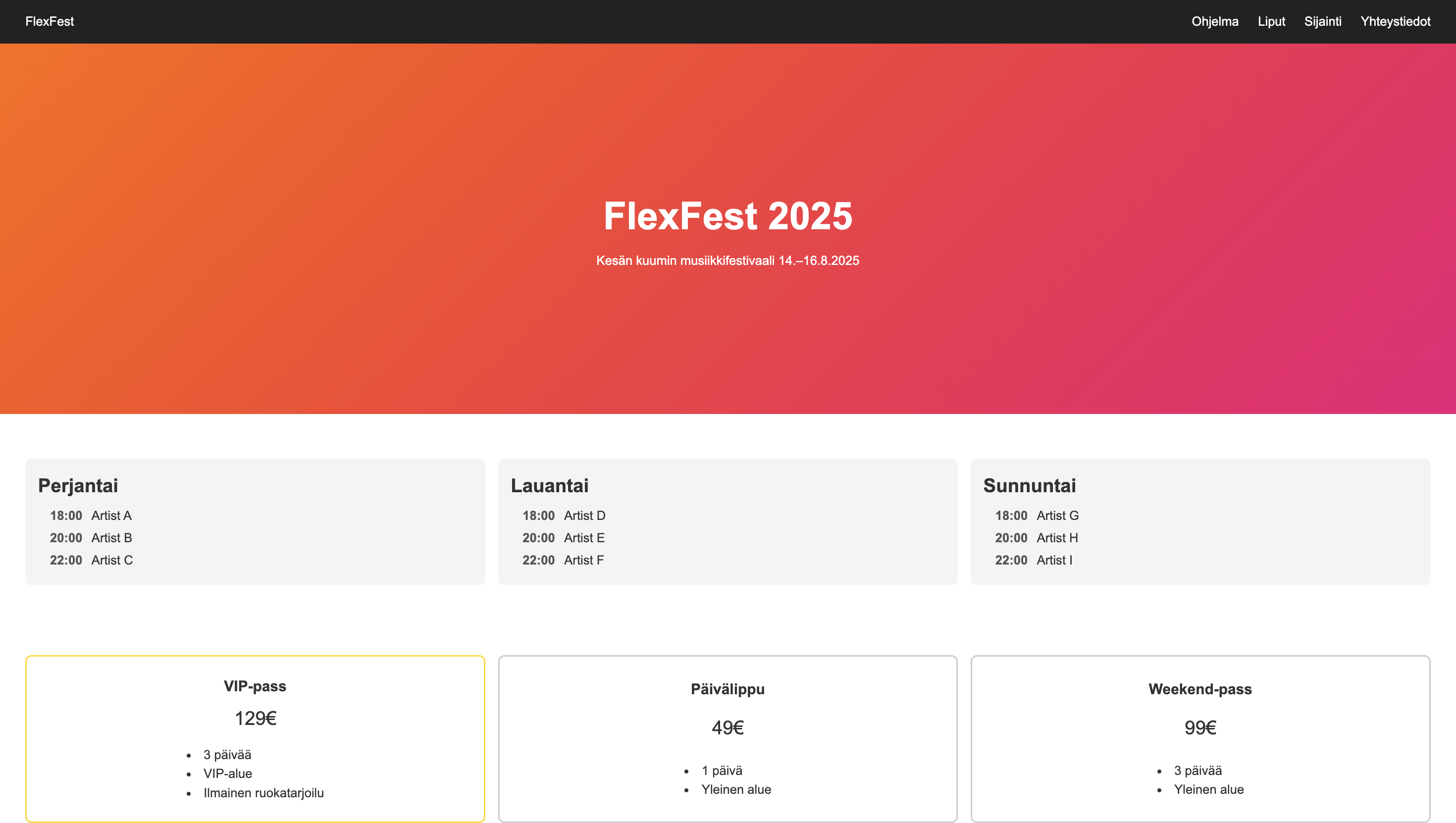 Flex-Fest screenshot